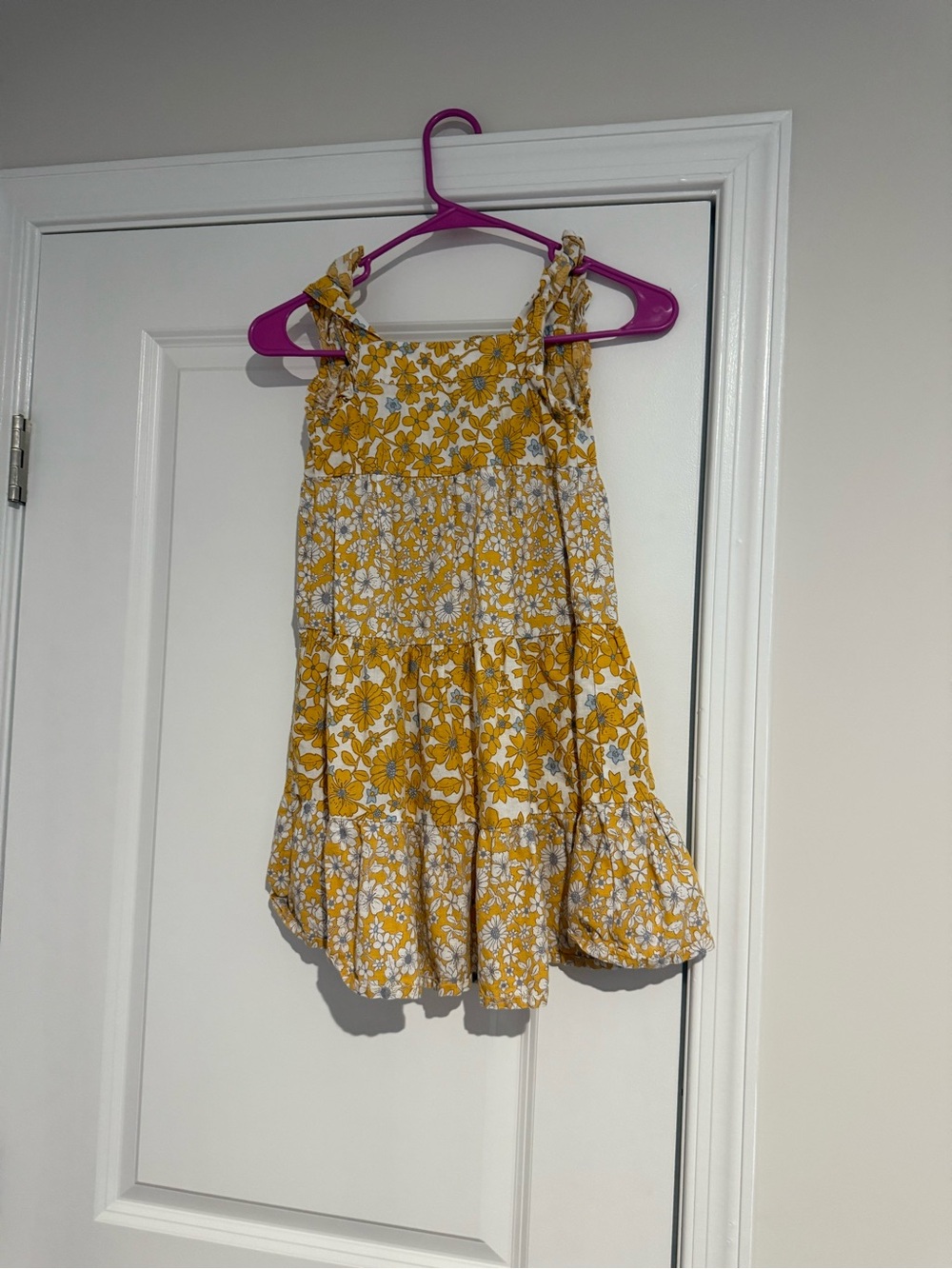 Carter's Yellow Floral Tiered Sundress 4